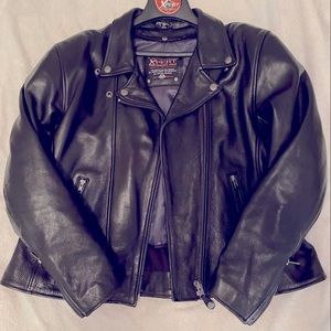 Unisex Xpert Performance Gear 3X Black Leather jacket.